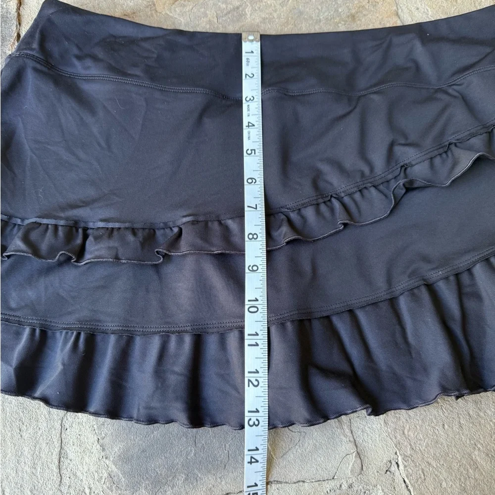 Nike Women's Black Ruffle tennis Skirt - Picture 7 of 8